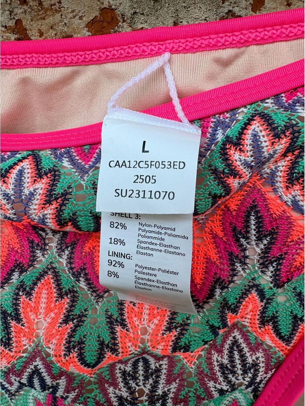 Cupshe Static Pulse Abstract Bikini Set Size L - Picture 7 of 7